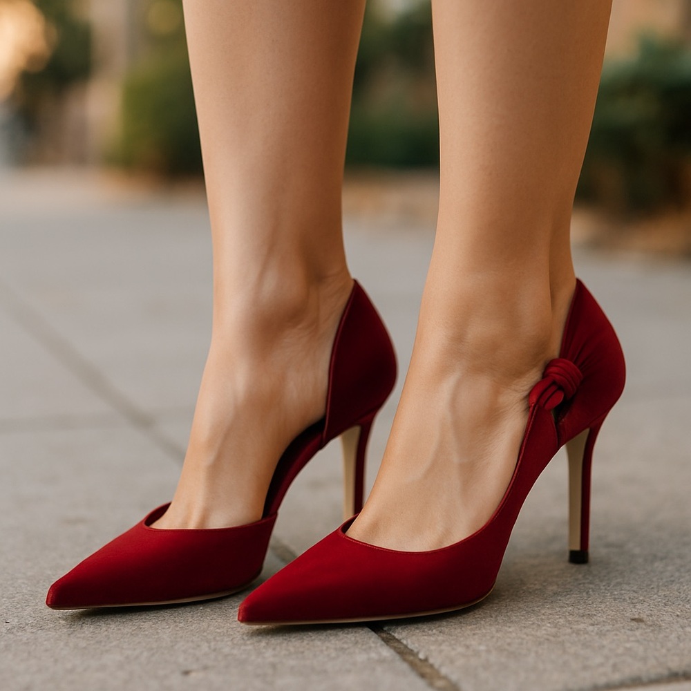 White House Black Market Scarlet Heels